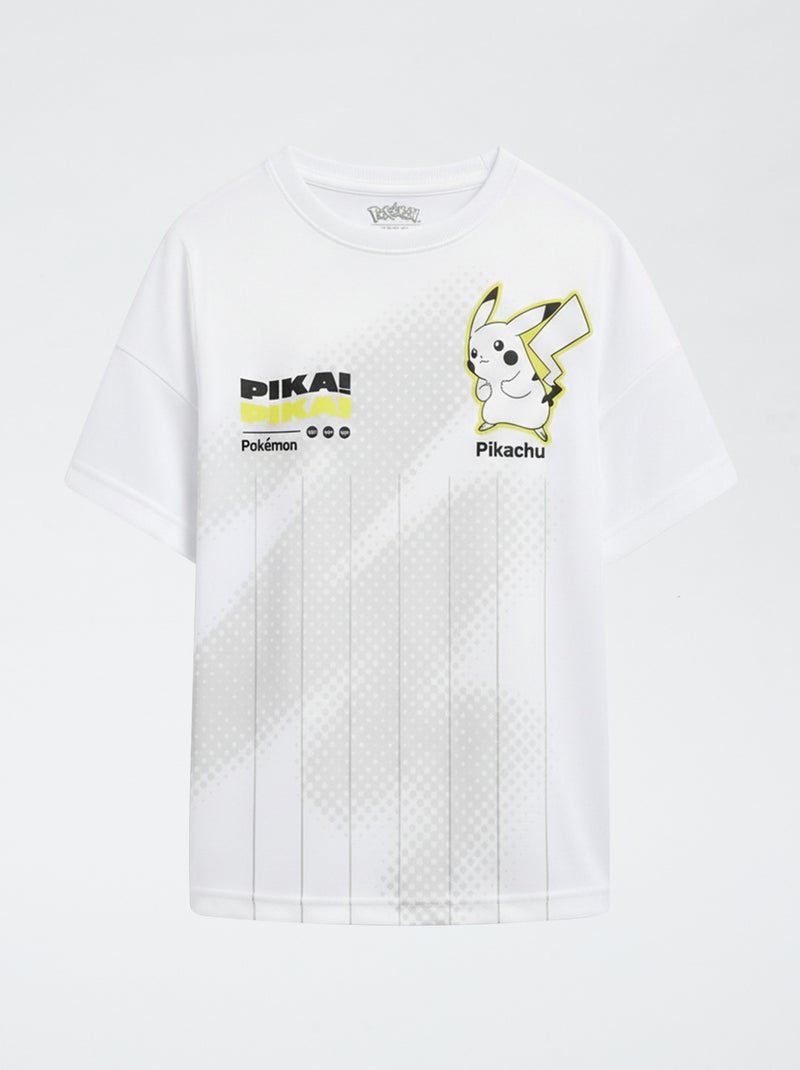 Completo pantaloncini + t-shirt 'Pokémon' 'Pikachu' - 2 pezzi Bianco - Kiabi