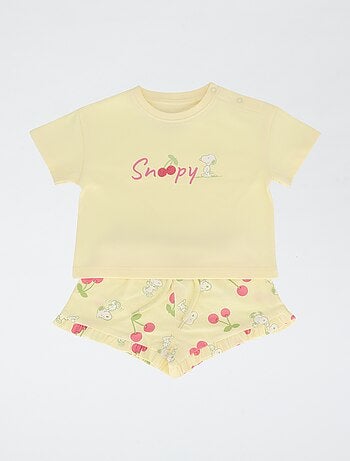 Completo pantaloncini + T-shirt 'Snoopy'