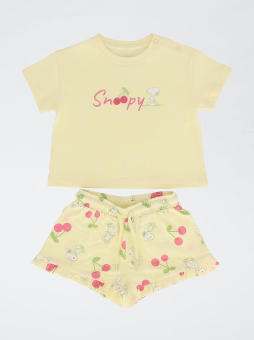 Completo pantaloncini + T-shirt 'Snoopy' - Kiabi