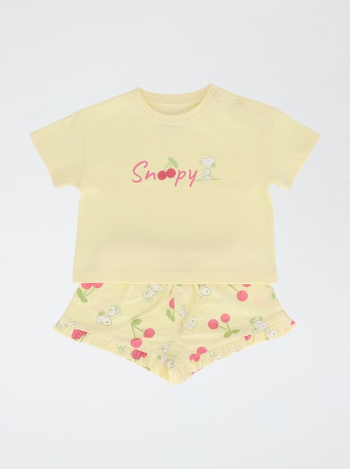 Completo pantaloncini + T-shirt 'Snoopy' - Kiabi