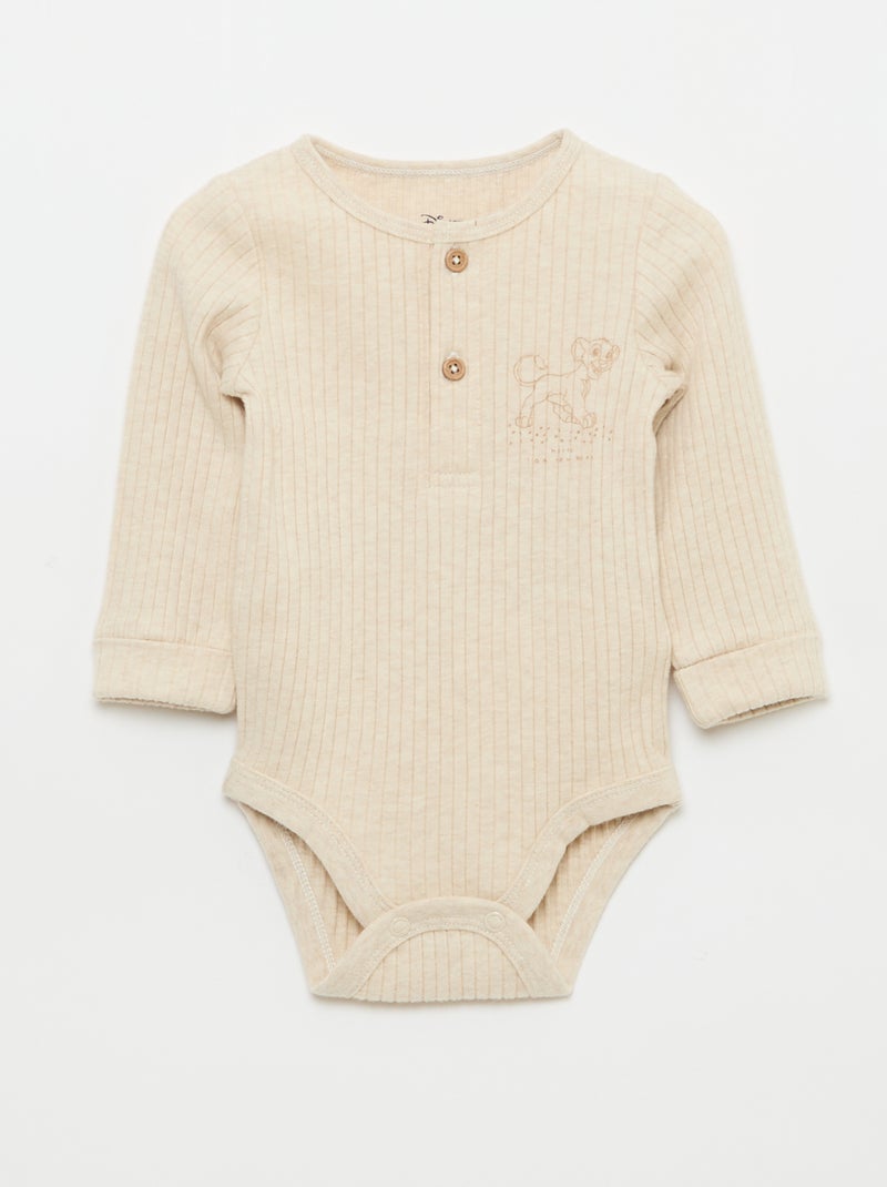 Completo pantalone + body + cappellino 'Simba' - 3 pezzi Beige - Kiabi