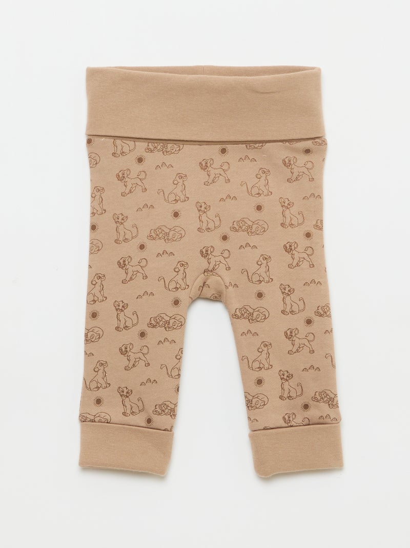 Completo pantalone + body + cappellino 'Simba' - 3 pezzi Beige - Kiabi