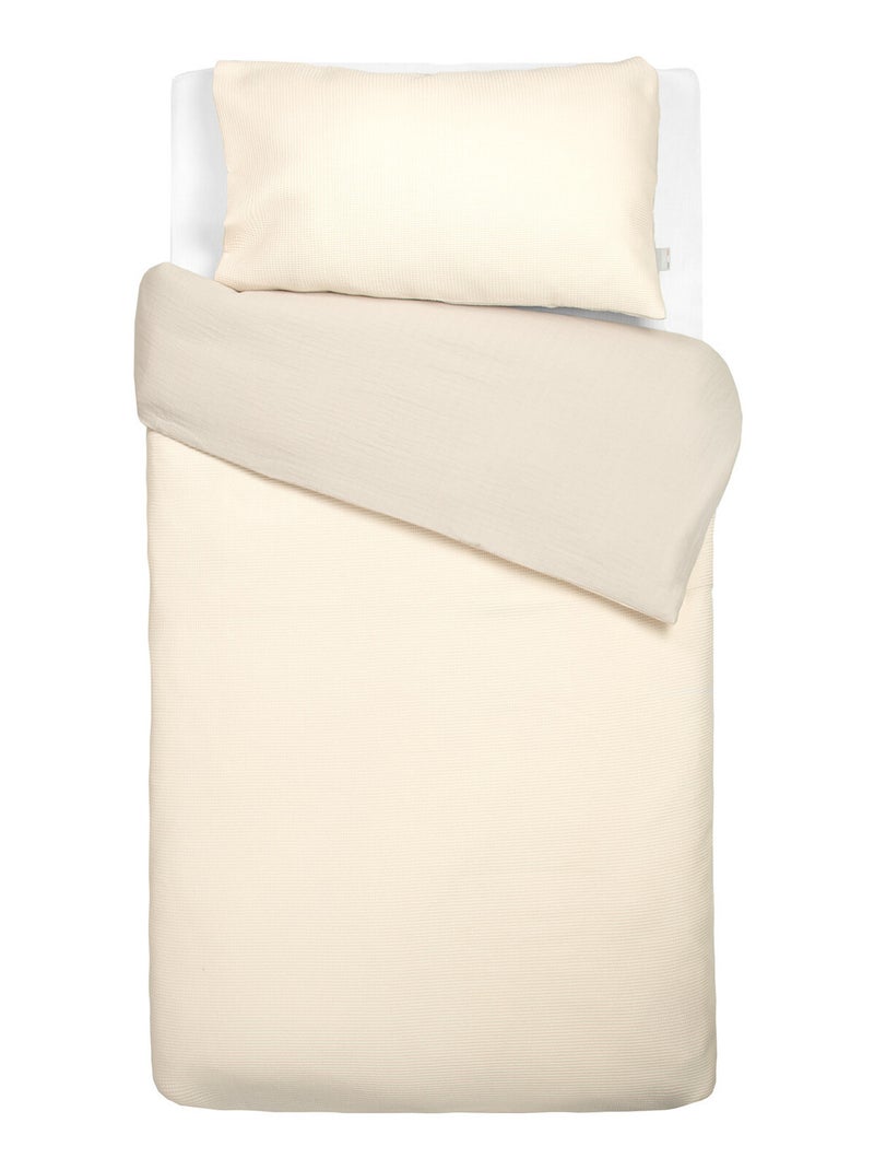 Completo per lettino reversibile in garza di cotone | sevira kids | sevira kids Beige - Kiabi