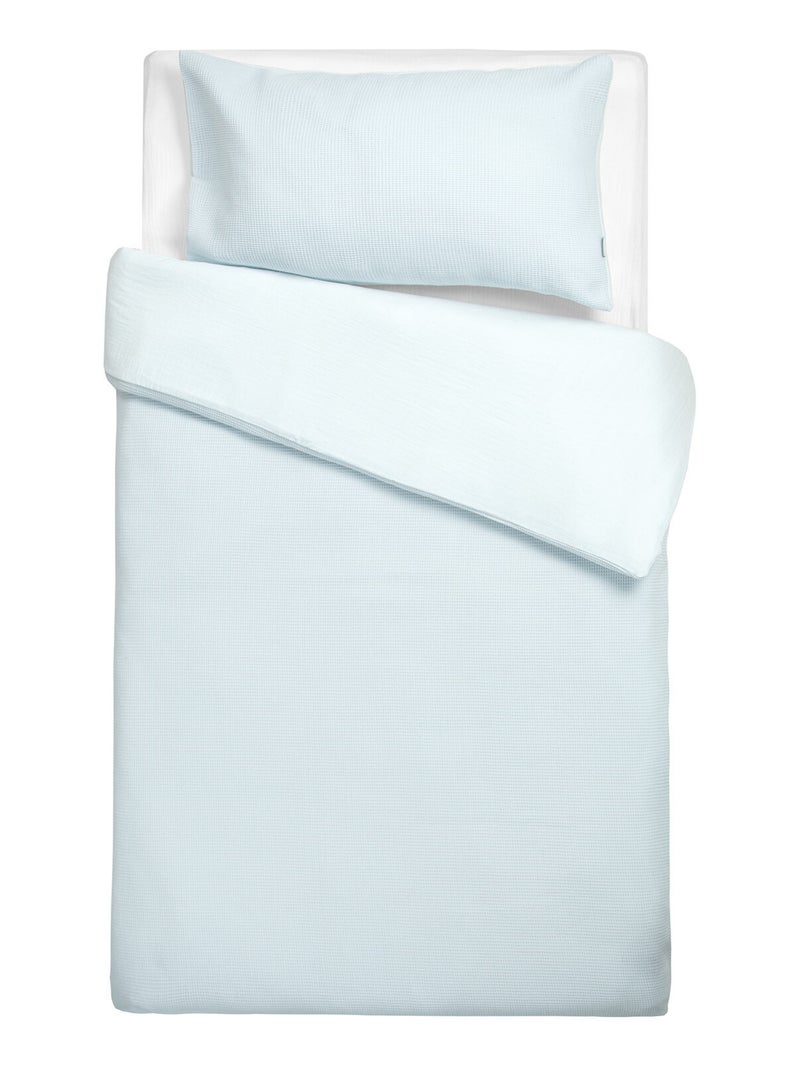 Completo per lettino reversibile in garza di cotone | sevira kids | sevira kids Blu - Kiabi