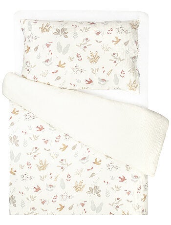Completo per lettino reversibile in garza di cotone | sevira kids | sevira kids