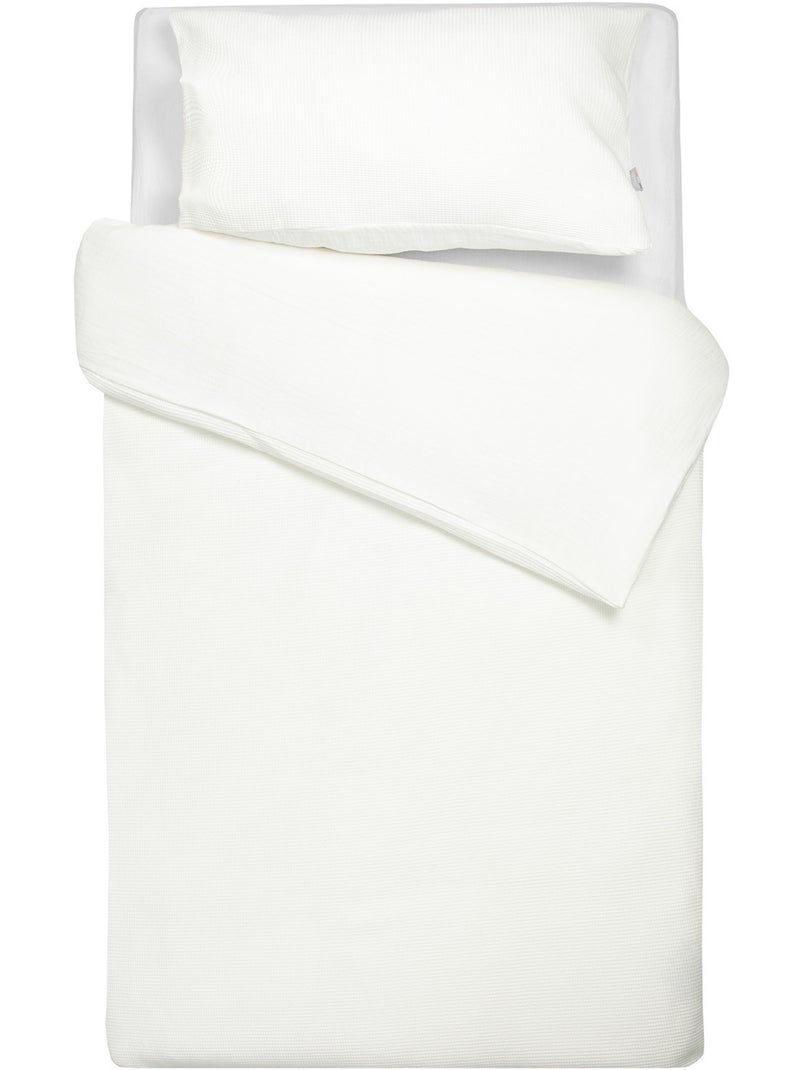 Completo per lettino reversibile in garza di cotone | sevira kids | sevira kids Ecru - Kiabi