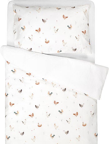 Completo per lettino reversibile in garza di cotone | sevira kids | sevira kids
