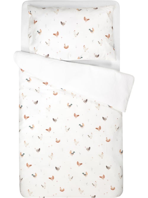 Completo per lettino reversibile in garza di cotone | sevira kids | sevira kids - Kiabi