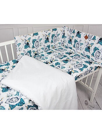 Completo per lettino reversibile in garza di cotone | sevira kids | sevira kids