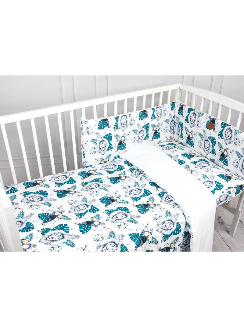 Completo per lettino reversibile in garza di cotone | sevira kids | sevira kids Multicolore - Kiabi