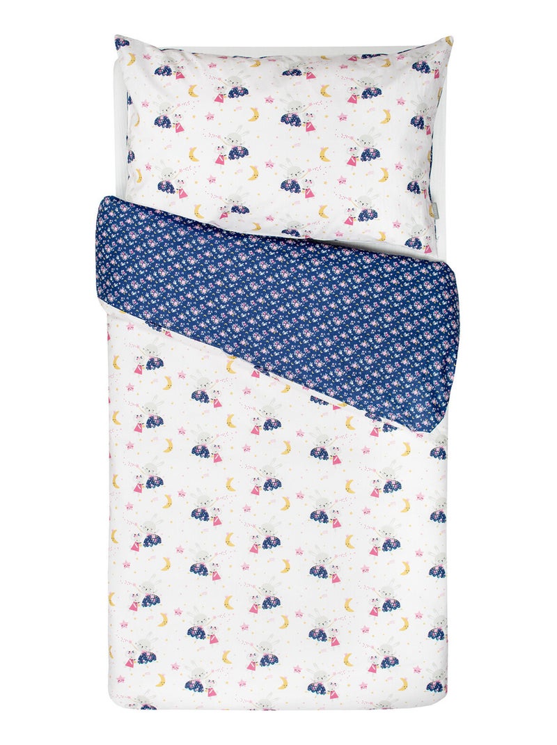 Completo per lettino reversibile in garza di cotone | sevira kids | sevira kids Rosa - Kiabi