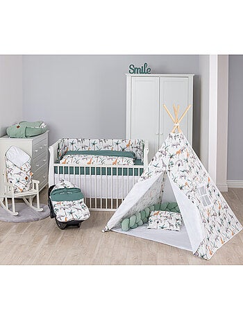 Completo per lettino reversibile in garza di cotone | sevira kids | sevira kids