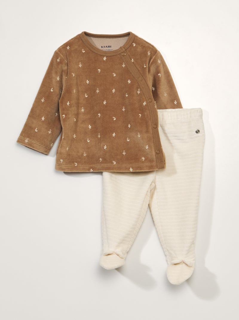Completo pigiama - 2 pezzi MARRONE - Kiabi