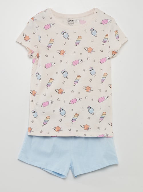 Completo pigiama - T-shirt + shorts - 2 pezzi - Kiabi