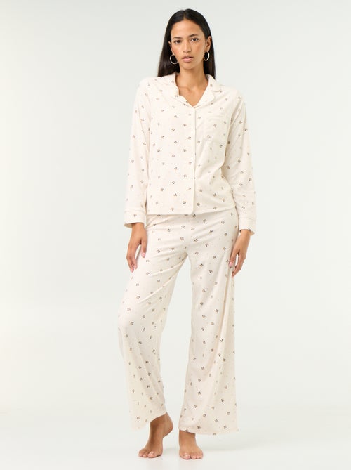Completo pigiama 2 pezzi - Camicia + pantaloni - Kiabi Completo pigiama 2 pezzi - Camicia + pantaloni - Kiabi
