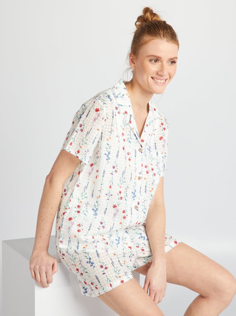 Completo pigiama 2 pezzi BIANCO - Kiabi