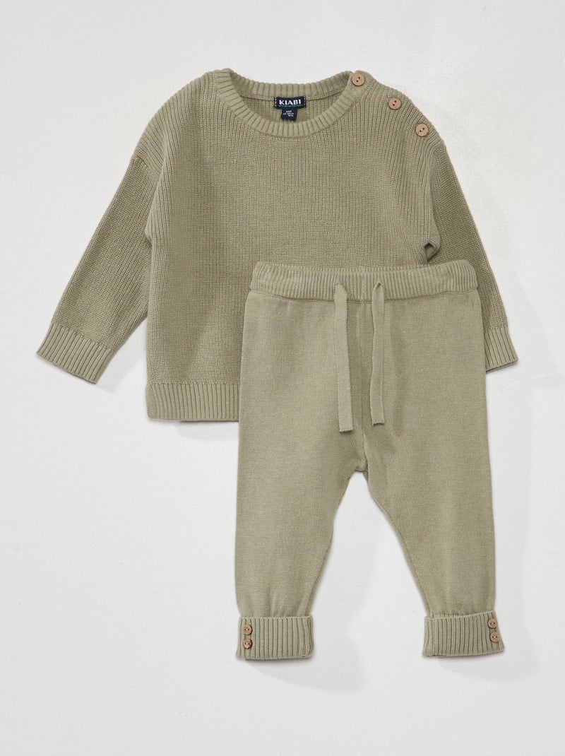 Completo pigiama 2 pezzi grigio - Kiabi