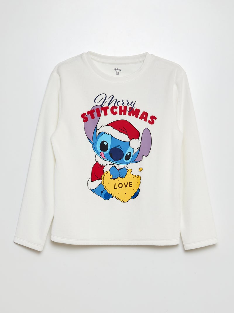 Completo pigiama 2 pezzi 'Stitch' 'Disney' BIANCO - Kiabi