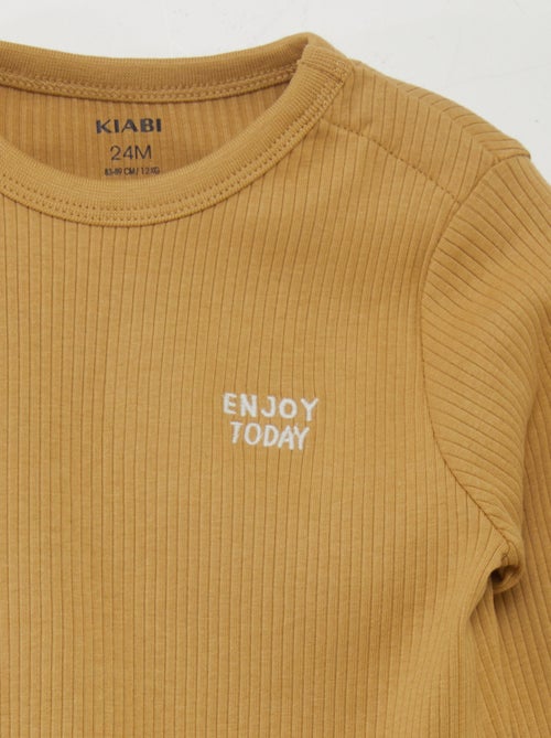 Completo pigiama a coste taglia unica - 2 pezzi - Kiabi