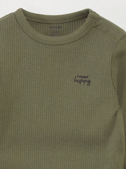 Completo pigiama a coste taglia unica - 2 pezzi - Kiabi