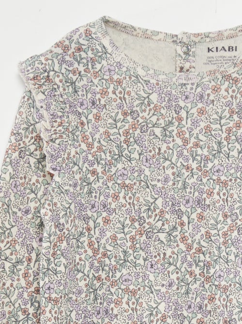 Completo pigiama arricciato - 2 pezzi - Kiabi