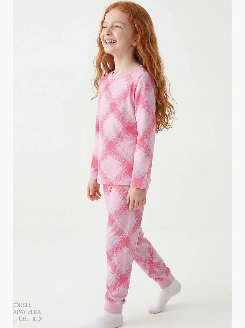 Completo pigiama bambina con coniglio tenero penti Rosa fluo/Solinotes - Kiabi