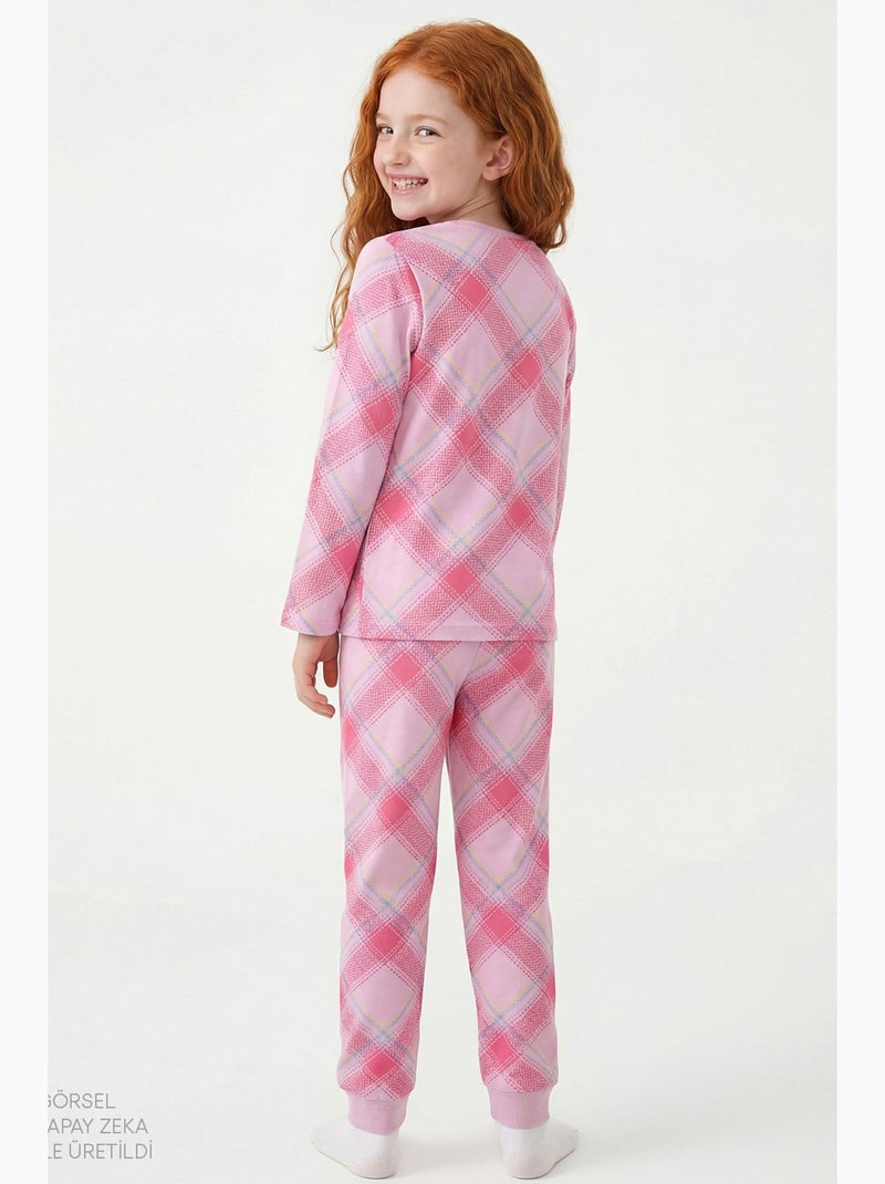 Completo pigiama bambina con coniglio tenero penti Rosa fluo/Solinotes - Kiabi