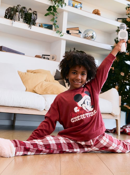 Completo pigiama bambina 'Disney' 'Natale' in velluto - Kiabi