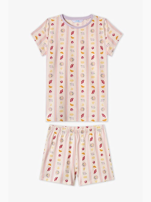 Completo pigiama bambina picnic a maniche corte penti - Kiabi Completo pigiama bambina picnic a maniche corte penti - Kiabi