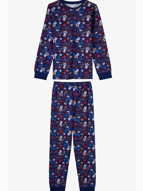 Completo pigiama bambino style repeat a maniche lunghe penti - Kiabi Completo pigiama bambino style repeat a maniche lunghe penti - Kiabi