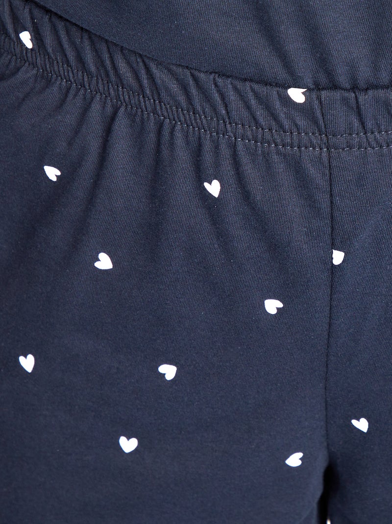 Completo pigiama canotta Completo canotta stampata + shorts - shorts stampato - 2 pezzi BLU - Kiabi