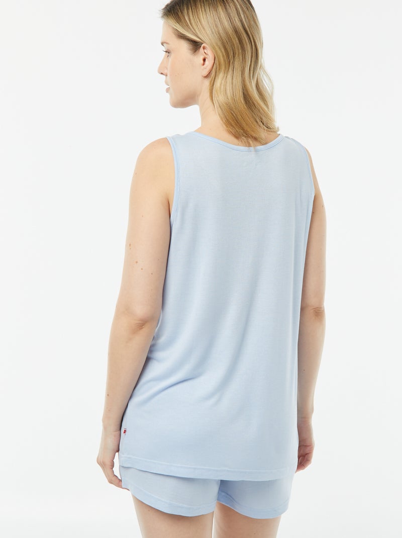 Completo pigiama canotta + shorts 'Dodo' BLU - Kiabi