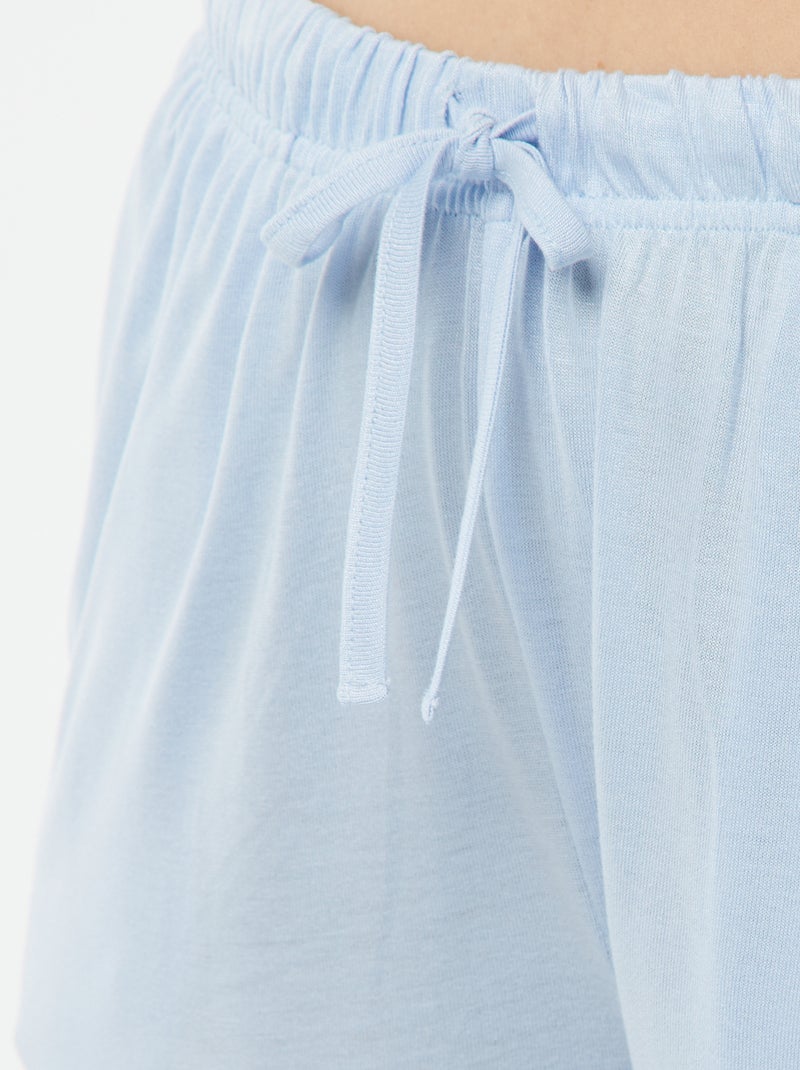 Completo pigiama canotta + shorts 'Dodo' BLU - Kiabi