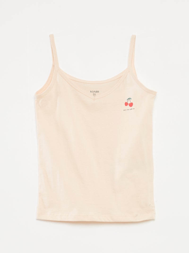 Completo pigiama canotta + shorts in stampato - 2 pezzi ROSA - Kiabi