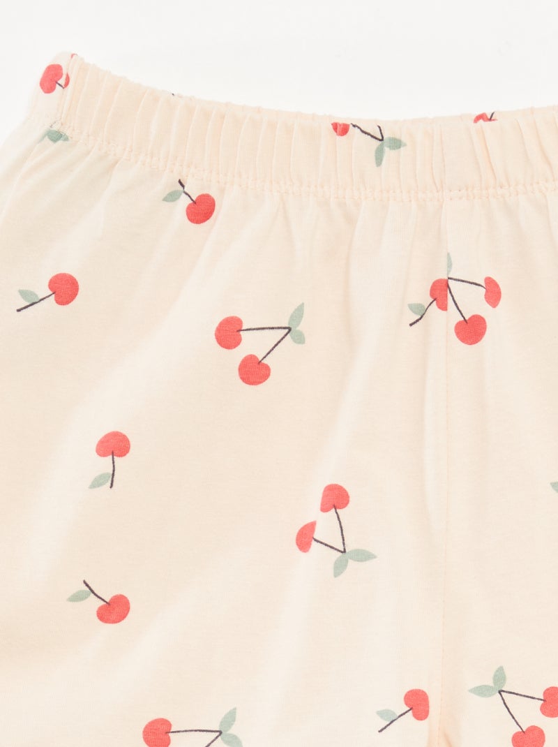 Completo pigiama canotta + shorts in stampato - 2 pezzi ROSA - Kiabi