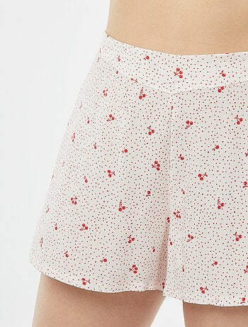 Completo pigiama canotta + shorts stampati