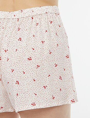 Completo pigiama canotta + shorts stampati