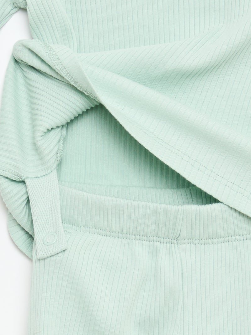 Completo pigiama chill in jersey di cotone Blu - Kiabi