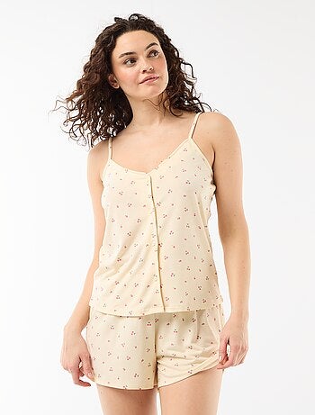 Completo pigiama con pantaloncino stampato - 2 pezzi