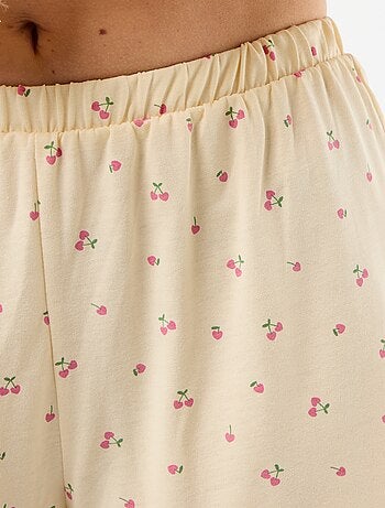 Completo pigiama con pantaloncino stampato - 2 pezzi