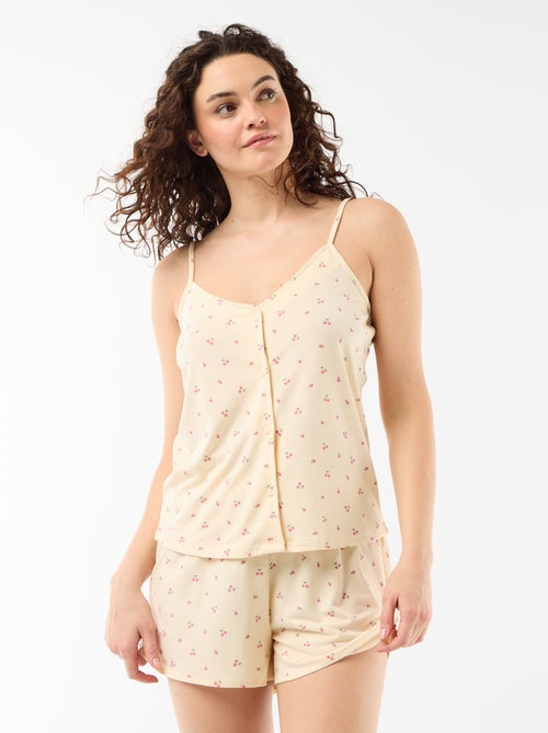 Completo pigiama con pantaloncino stampato - 2 pezzi - Kiabi