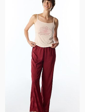 Completo pigiama con pantaloni floreale orquidea penti