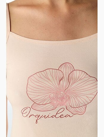 Completo pigiama con pantaloni floreale orquidea penti