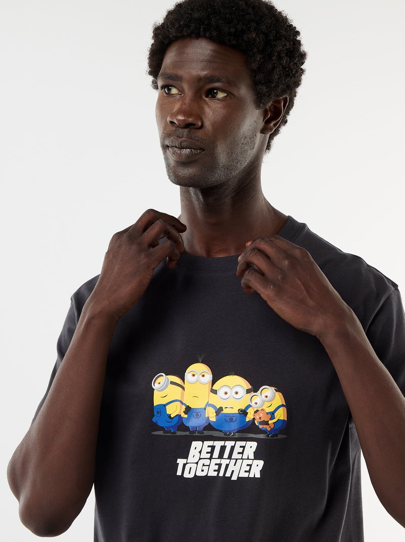 Completo pigiama con shorts e t-shirt 'Minions' - 2 pezzi Nero - Kiabi