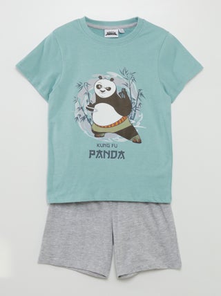 Completo pigiama con shorts + t-shirt 'Kung-fu Panda' - 2 pezzi