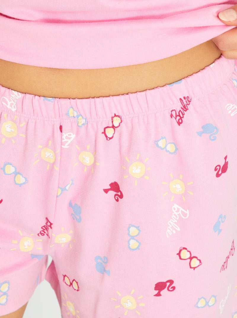 Completo pigiama corto - 2 pezzi 'Barbie' ROSA - Kiabi