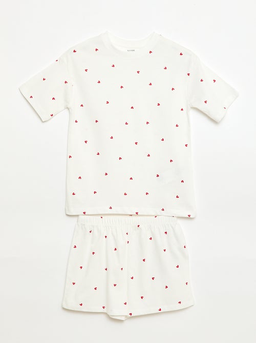 Completo pigiama corto - 2 pezzi - Kiabi
