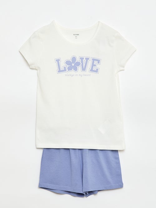 Completo pigiama corto - 2 pezzi - Kiabi