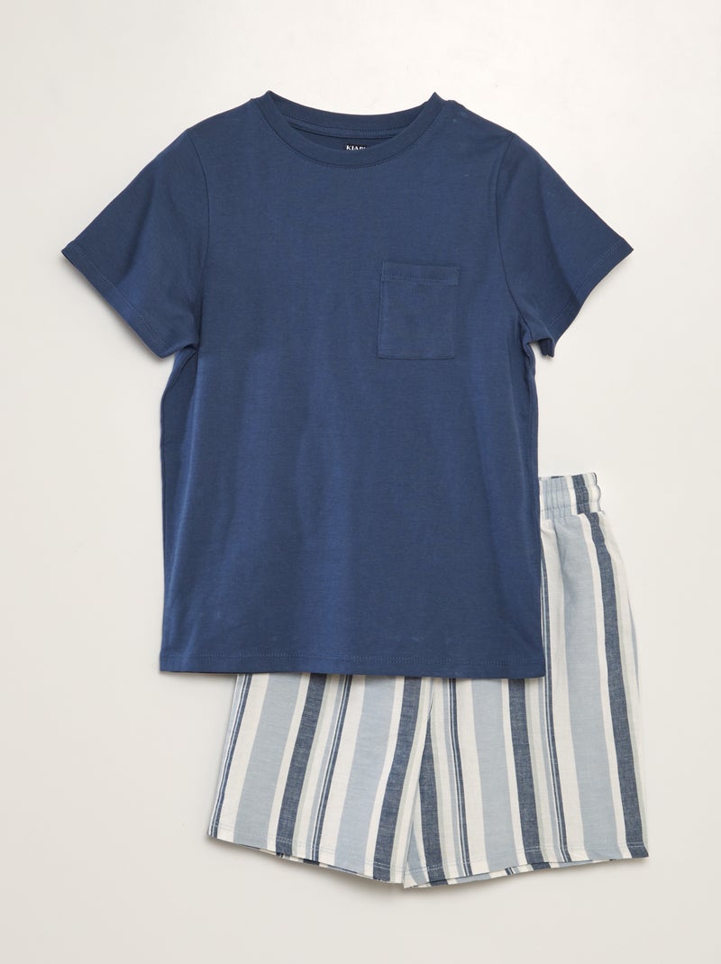 Completo pigiama corto - 2 pezzi BLU - Kiabi
