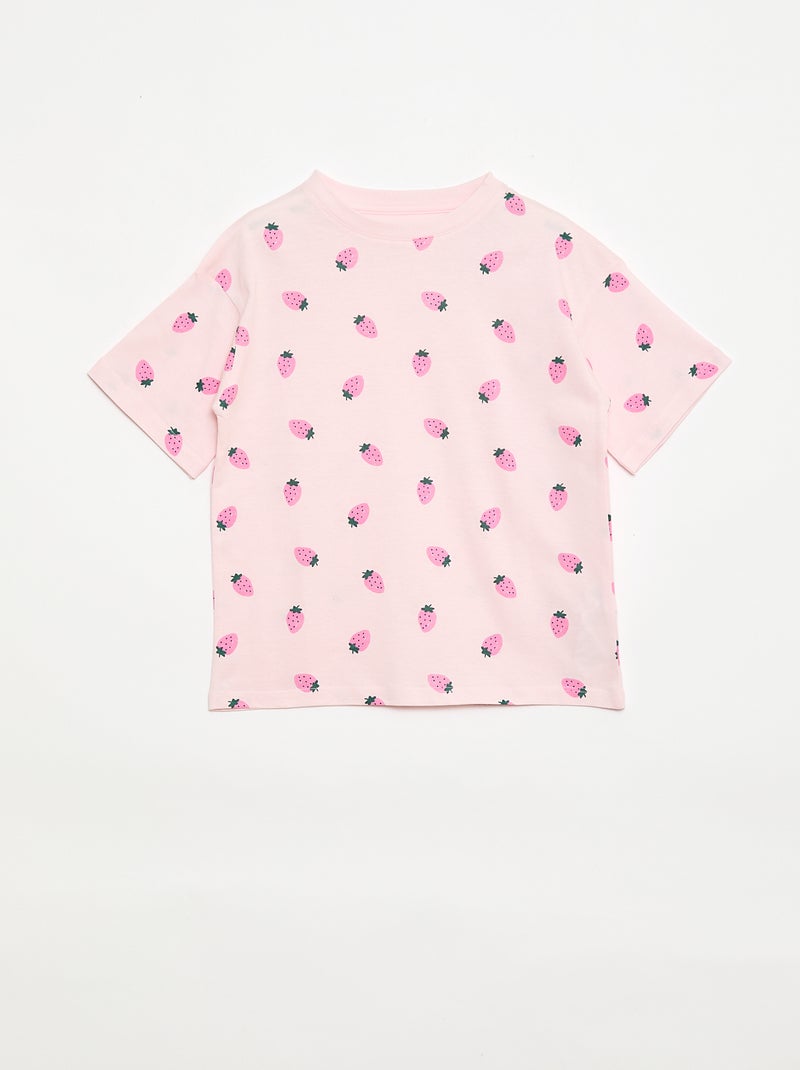 Completo pigiama corto - 2 pezzi Rosa - Kiabi
